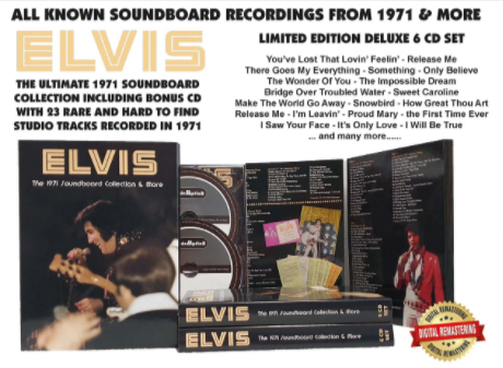 The 1971 Soundboard Collection & More 6-CD-Set - Elvis new DVD and