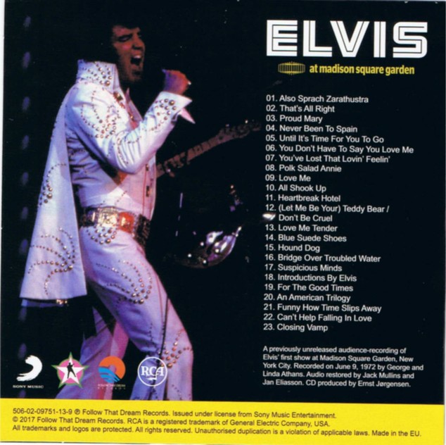 Elvis Start Spreading The News Elvis At Madison Square Garden
